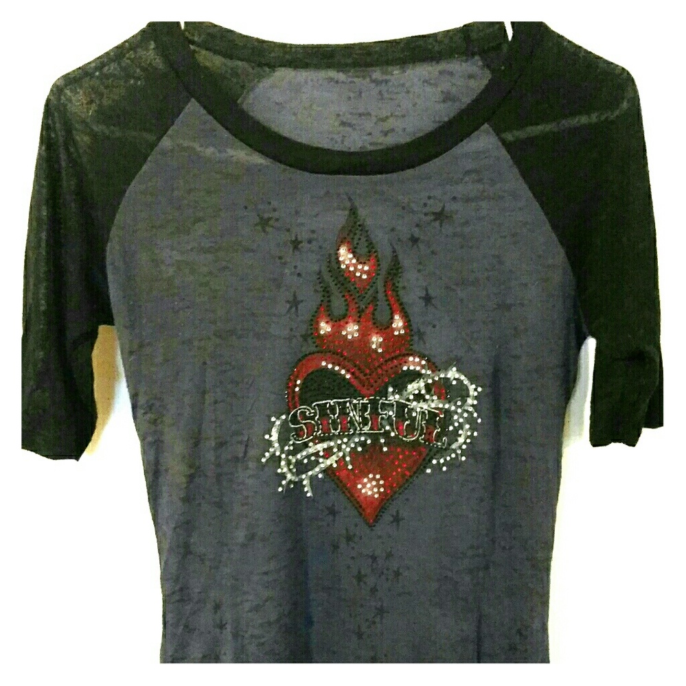 Sinful half sleeve shirt