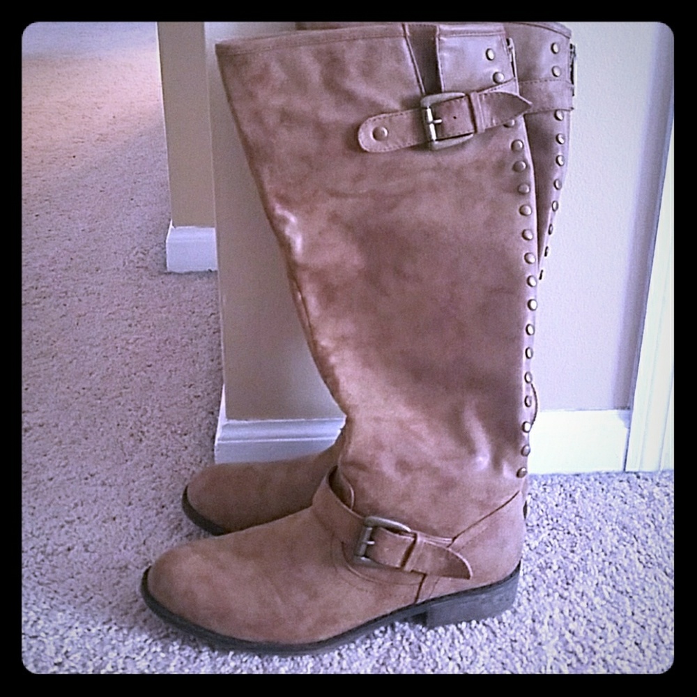 MADDEN GIRL Cactuss Mid Calf Brown Boots Sz 10