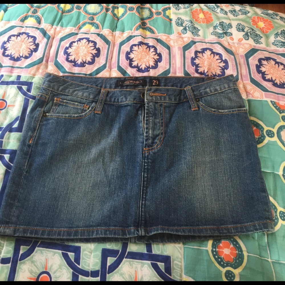 Ed Hardy Jean skirt