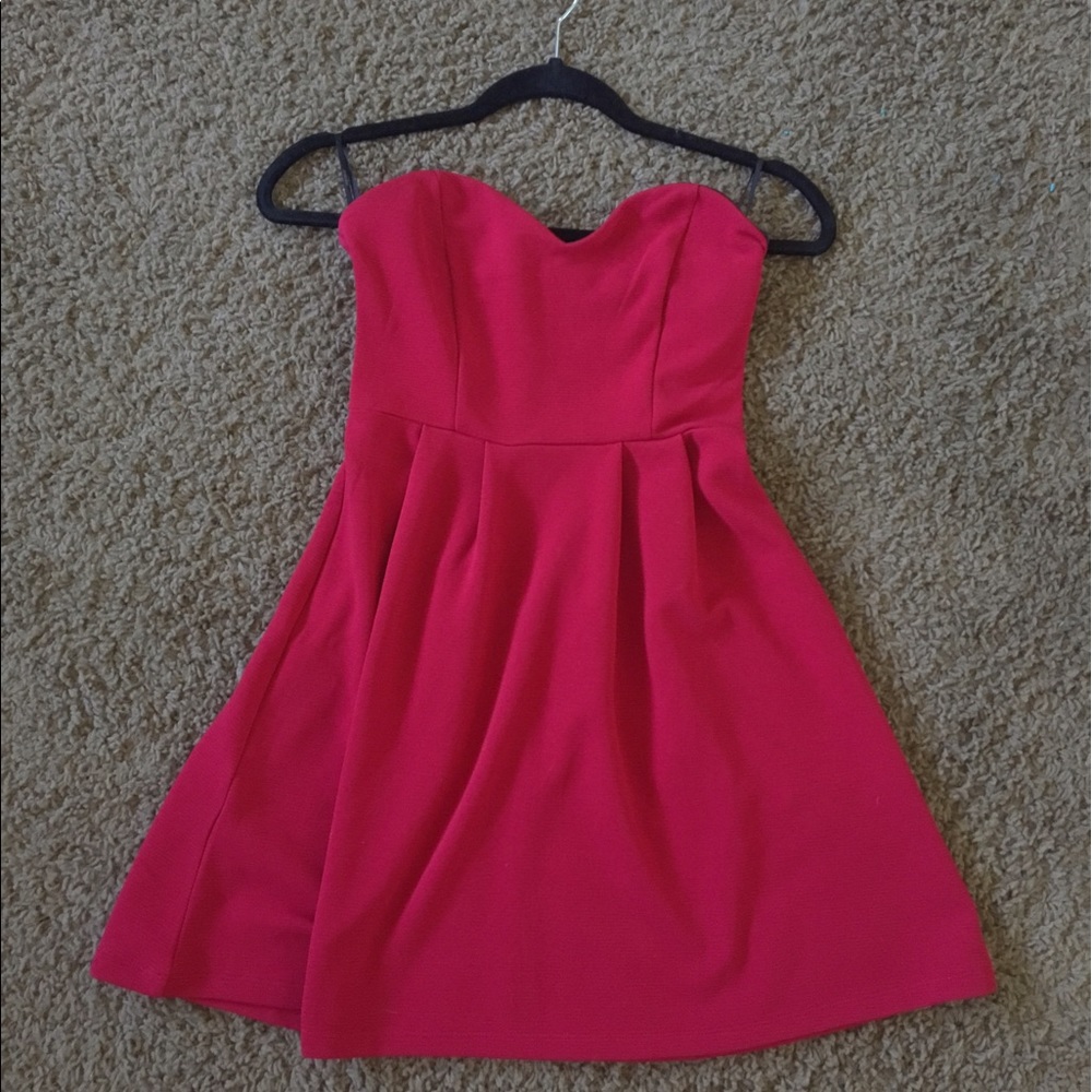 Strapless Red Dress