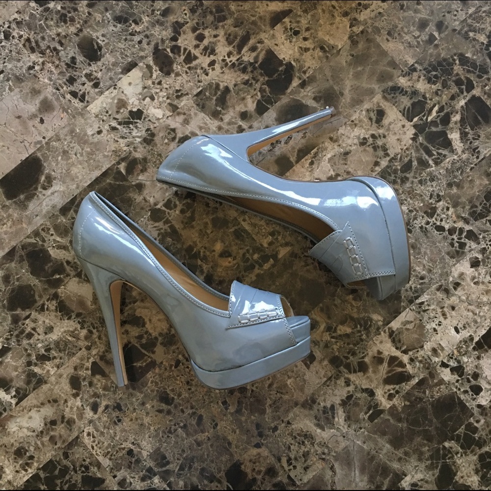 Miss Me Peep toe pumps