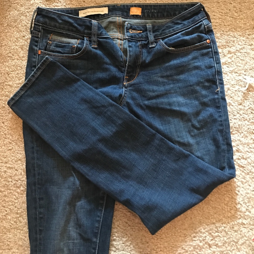 Pilcro and the letterpress Stet Fit Skinny Jeans