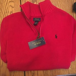 Polo Sweater Red