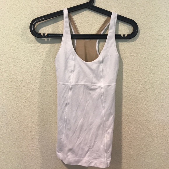 lululemon athletica Tops - Lululemon white racerback work out top lululemon athletica Tops - Lululemon white racerback work out top