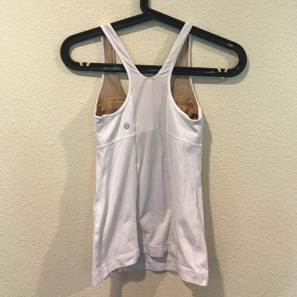 lululemon athletica Tops - Lululemon white racerback work out top lululemon athletica Tops - Lululemon white racerback work out top