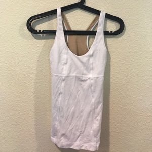 lululemon athletica Tops - Lululemon white racerback work out top lululemon athletica Tops - Lululemon white racerback work out top