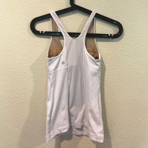 lululemon athletica Tops - Lululemon white racerback work out top lululemon athletica Tops - Lululemon white racerback work out top