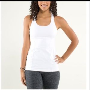 lululemon athletica Tops - Lululemon white racerback work out top lululemon athletica Tops - Lululemon white racerback work out top