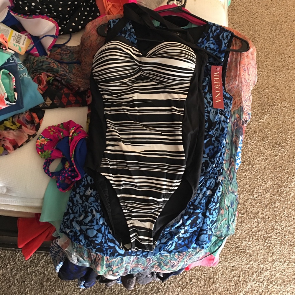Black/white striped NEW WITH TAGS one piece Target