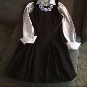 Lined WHBM black above knee jumper