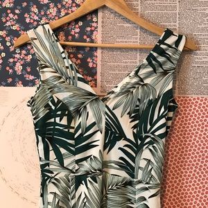 Palm leave dress