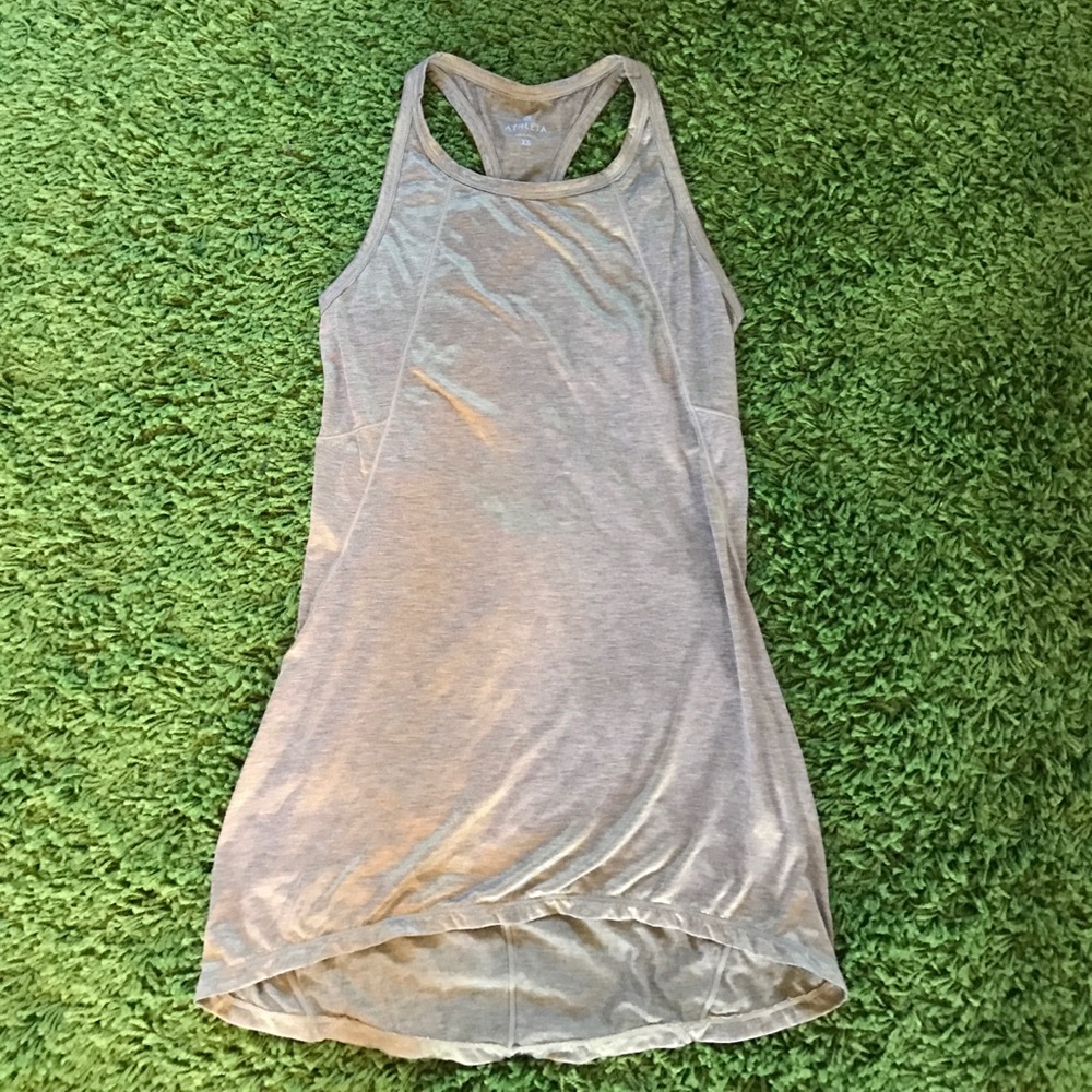 Athleta iridescent gold long length workout tank