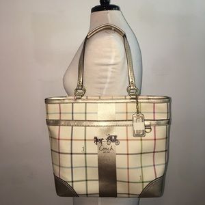 Real and Gorgeous Coach vinyl purse.