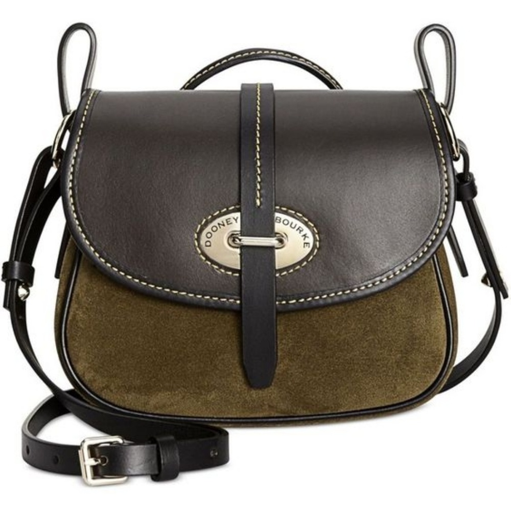 Dooney & Bourke olive suede crossbody