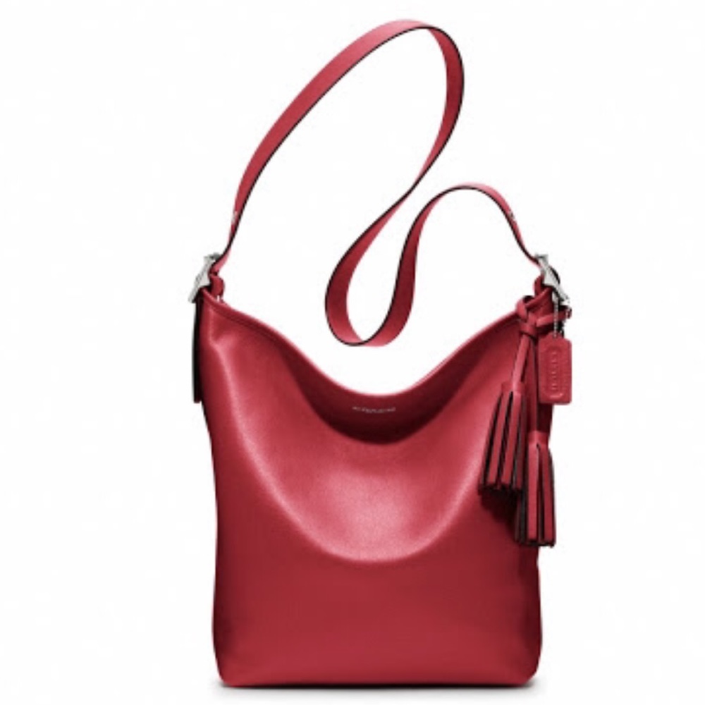 Coach Cherry Leather Legacy Duffle