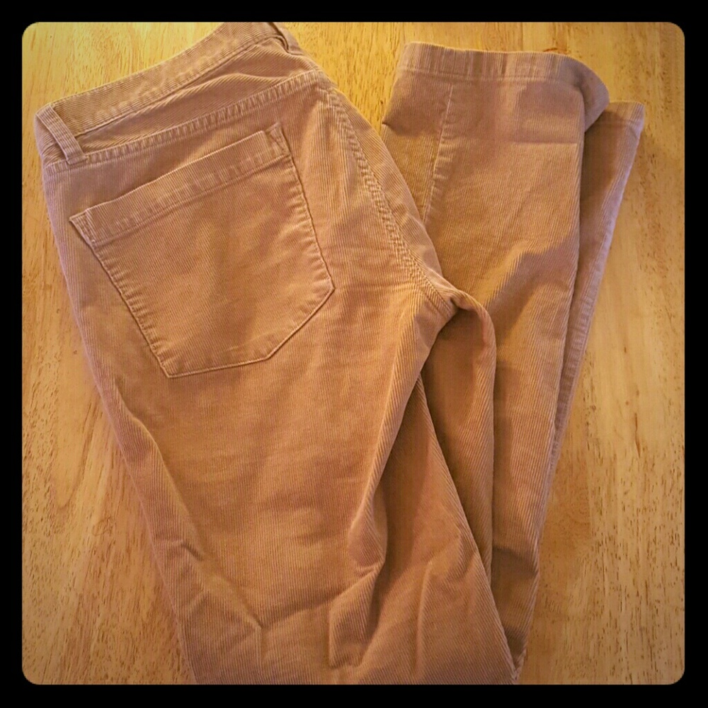 Like new J. Crew stretch tan corduroy pants
