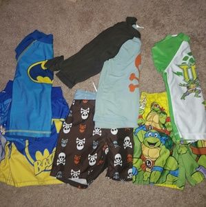 3 3t Boys Swimsuits with FREE rash guards