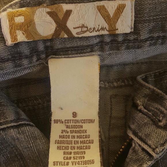 Gray Roxy Jeans - Picture 2 of 2