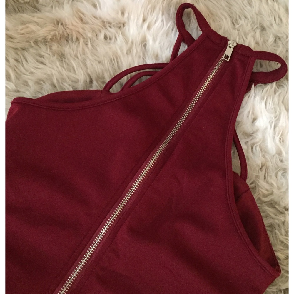 SOLD! Maroon Dress - Picture 3 of 3