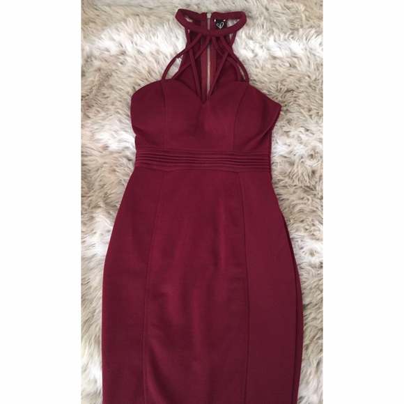 SOLD! Maroon Dress - Picture 2 of 3