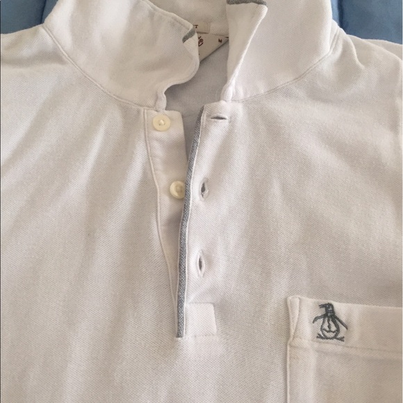 Penguin men's white collared shirt - Picture 4 of 4