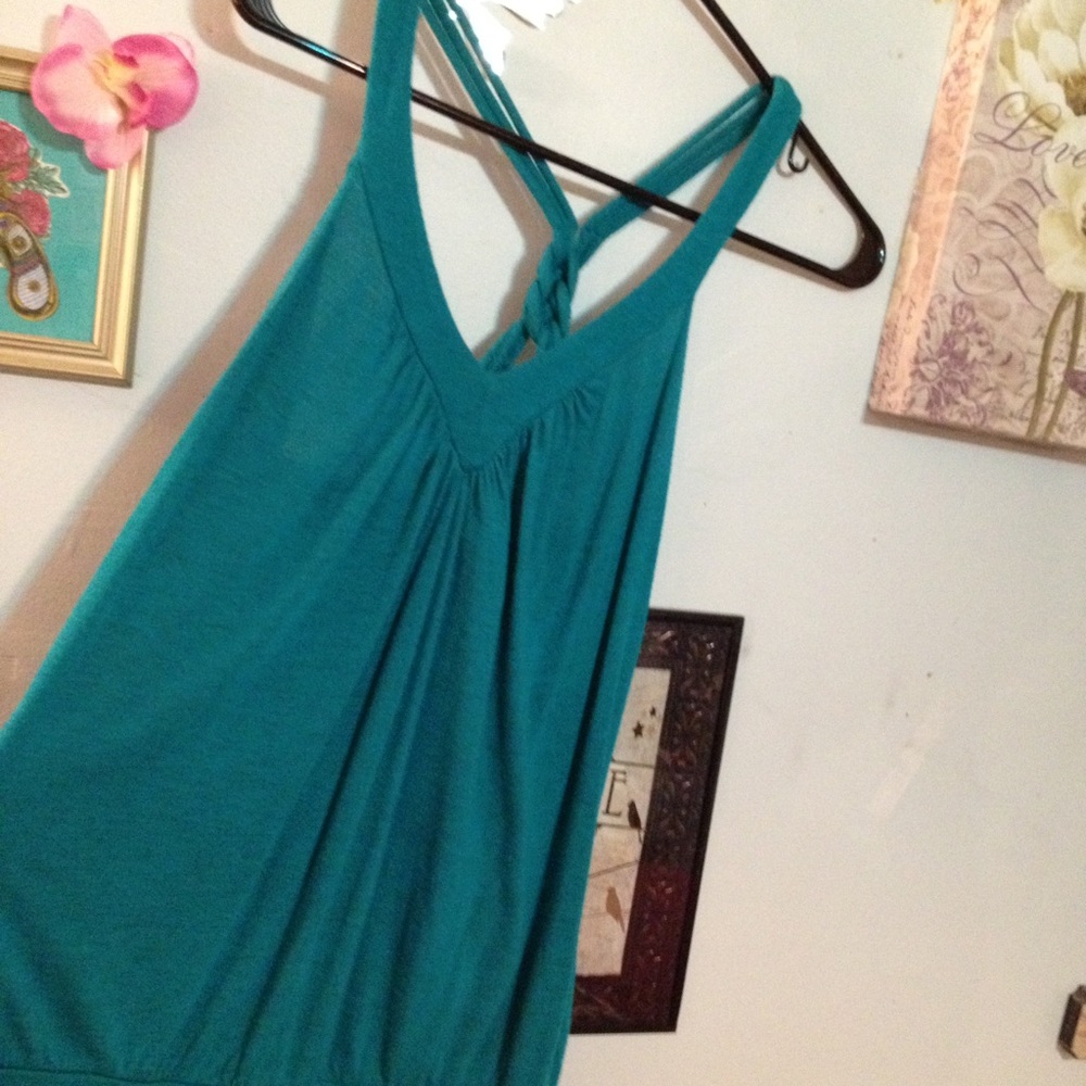 Teal tank top