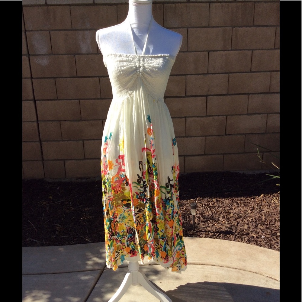 🏖Beach ☀️ Vacation 🌸 Tropical Halter Dress🌺