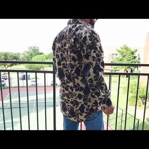Camo jacket with hood