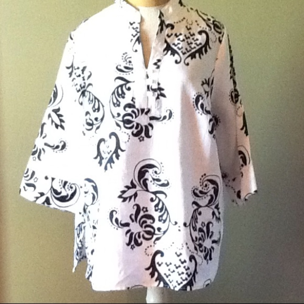 Black and white shirt