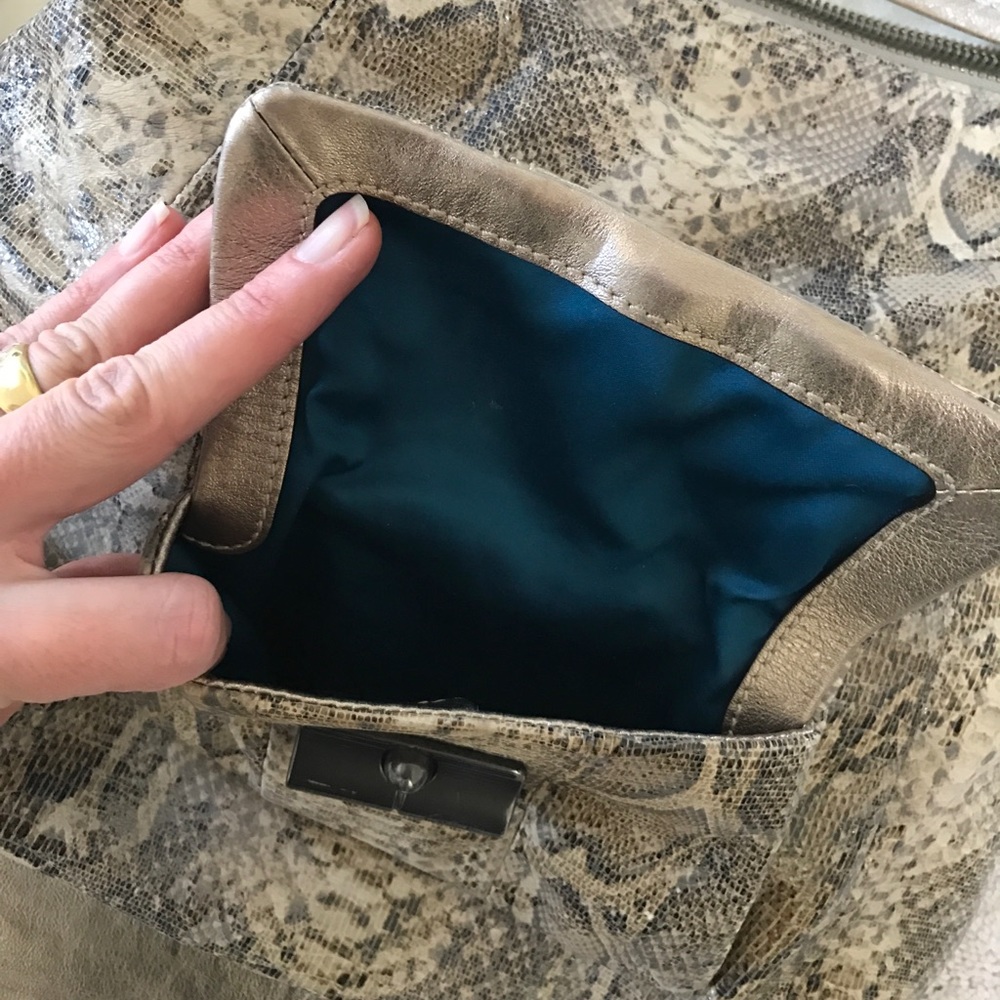 Gently Used Coach Leather Python Print. - image 2