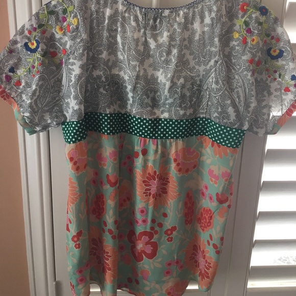 Anthropologie blouse.  Size small. - Picture 3 of 4