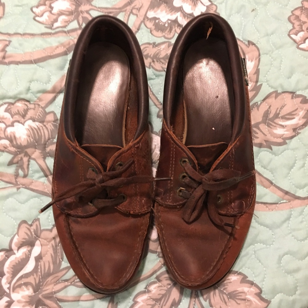 Throwback Eastland Oiled Leather Boat Shoes