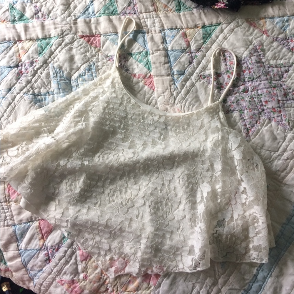 Lace crop top