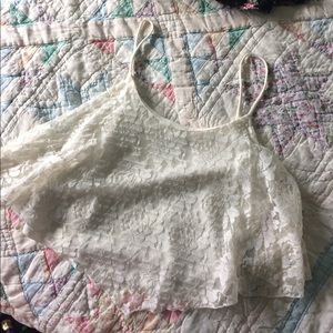 Lace crop top