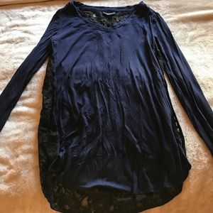Navy and black tunic