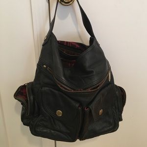 Marc Jacobs Black Leather Hobo