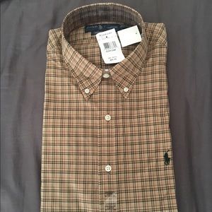 NWT Plaid Ralph Lauren long sleeve button up shirt