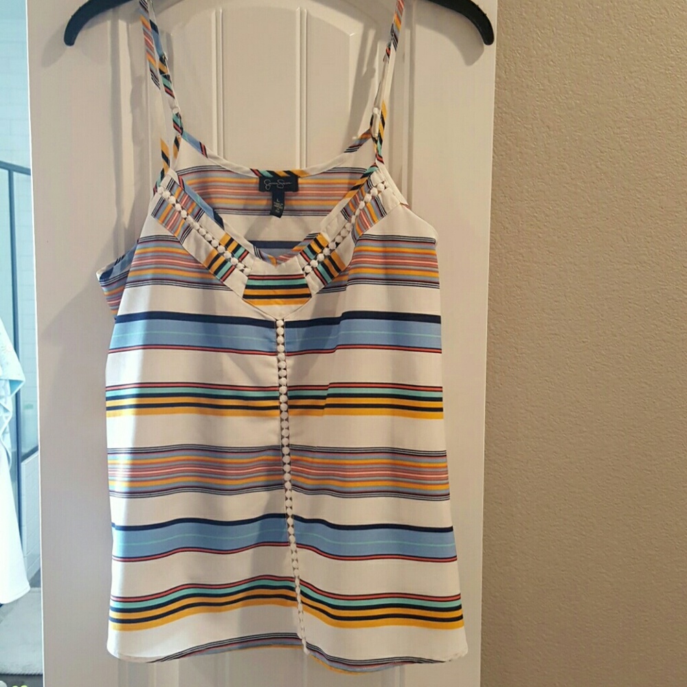 Jessica Simpson Colorful Stripes top