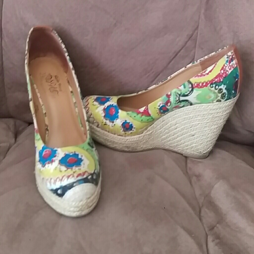 Beautiful multi-color espadrilles