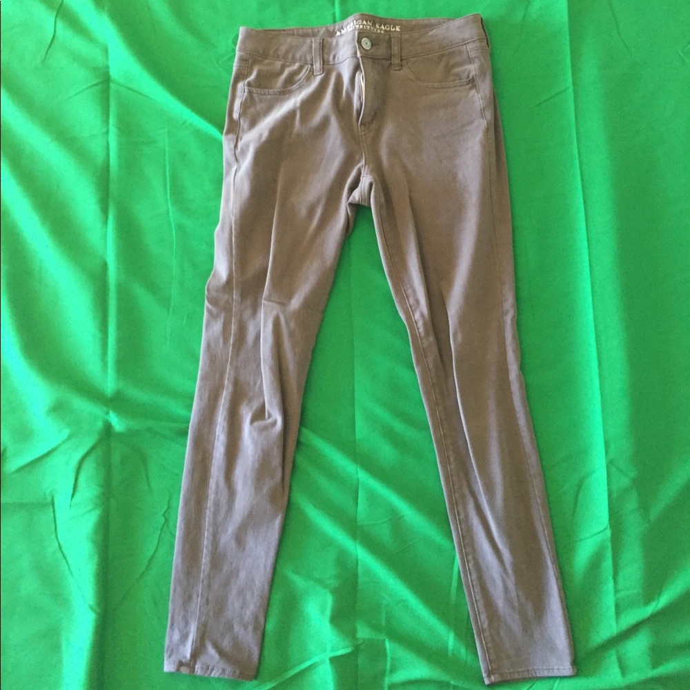 AE 360 super stretch grey jeggings 10
