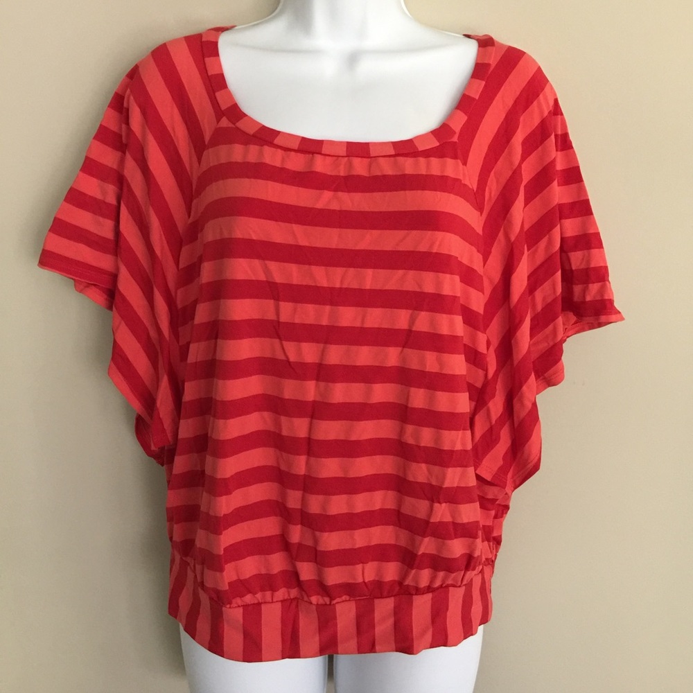 Ella Moss striped Knit top batwing small