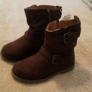 Old Navy Toddler Girls Brown Boots Size 8 NWT