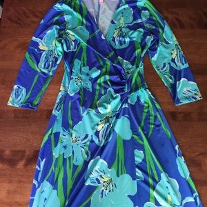 Flowered Lilly Pulitzer Wrap Dress
