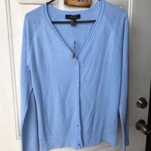 Forever 21 Blue Cardigan