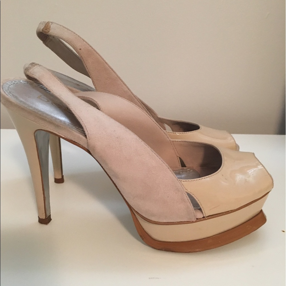 Bebe Wedge Slingbacks