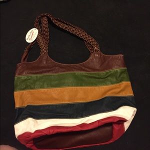 Multicolor hobo bag