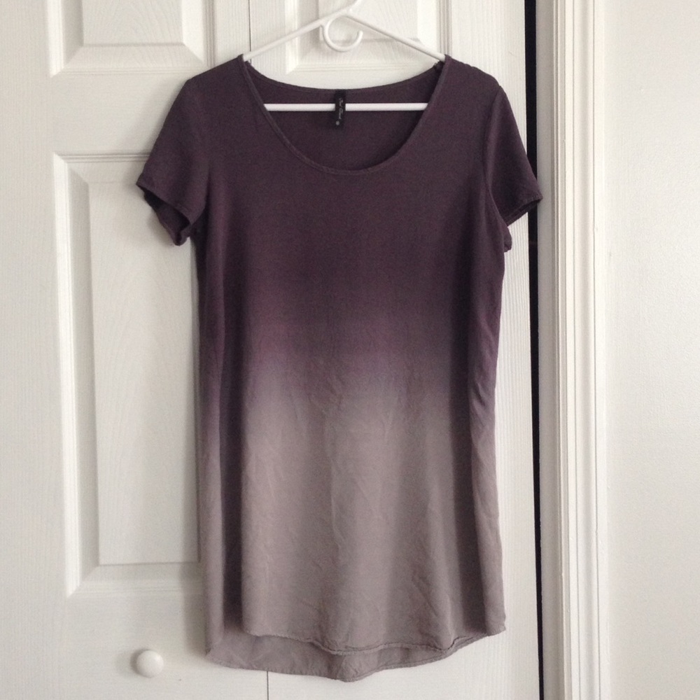 Short sleeved ombré dress