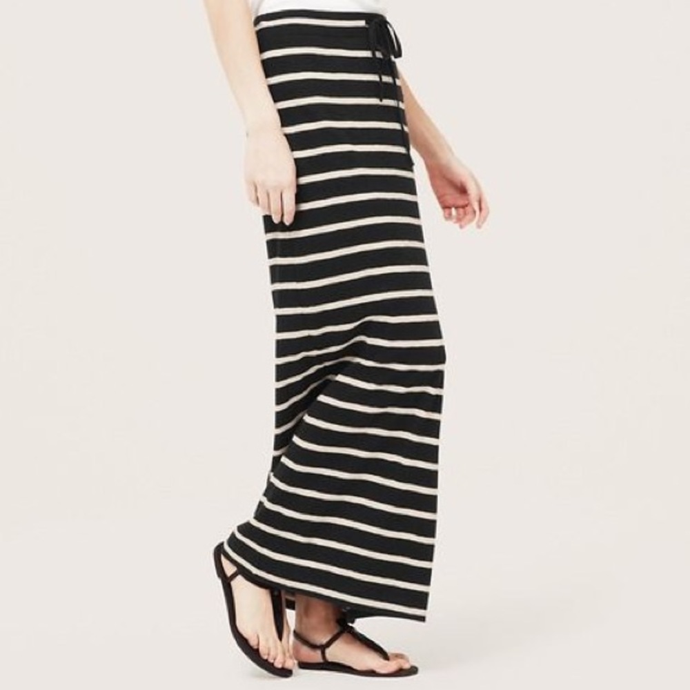 Lou & Grey (Loft) striped maxi skirt, size M