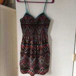 Colorful Aztec printed dress!