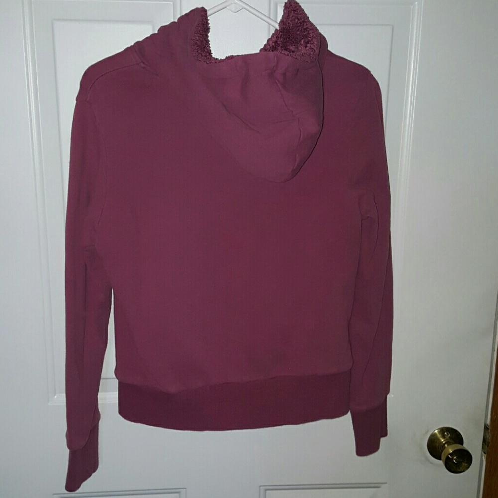 Roxy faux fur lined zip up hooded sweatshirt - Picture 2 of 5